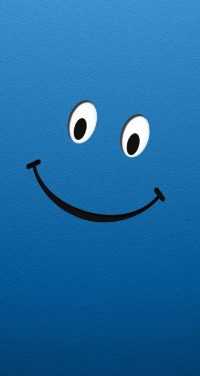 Blue Smiley Face Wallpaper 45