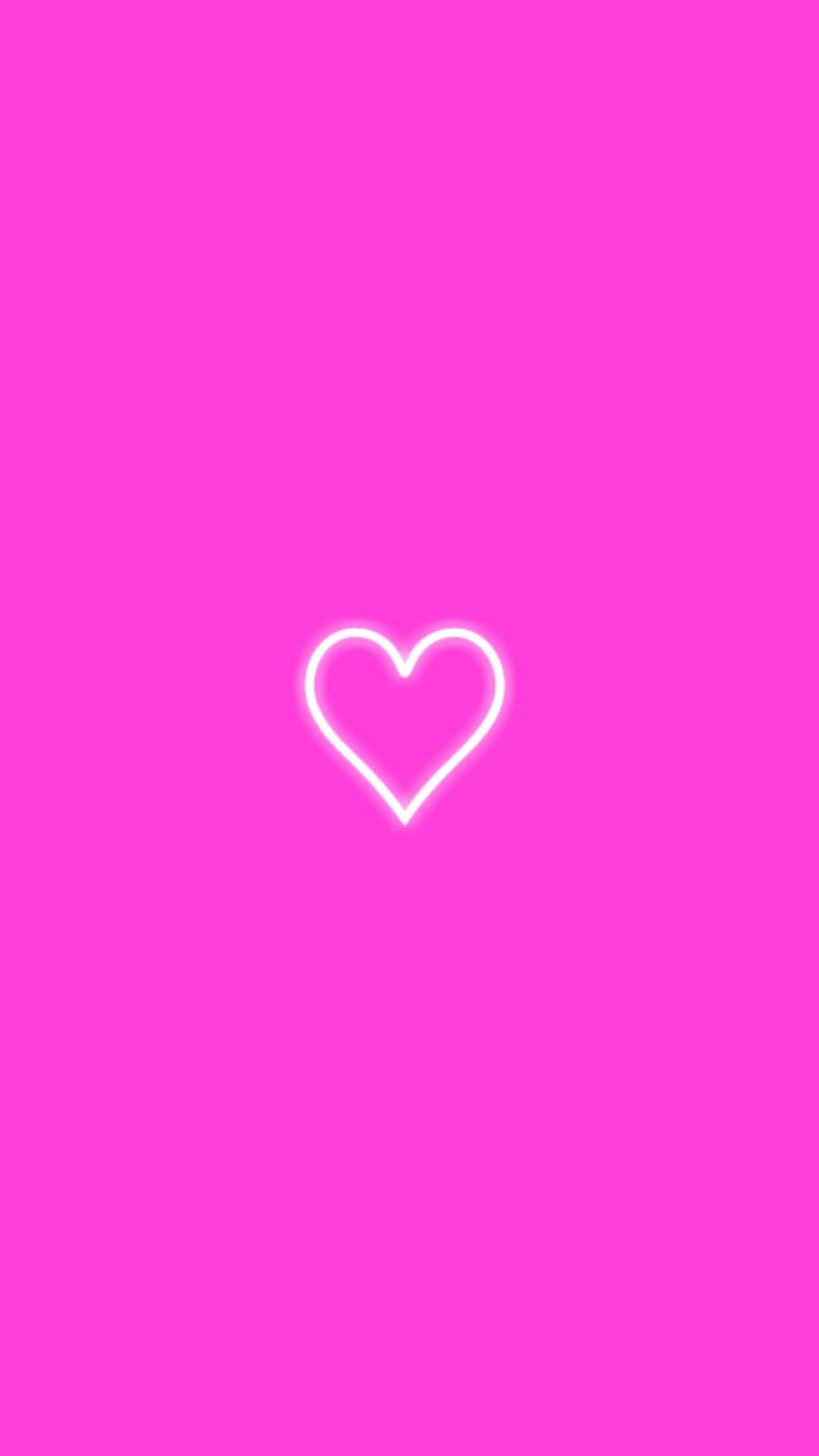 Hd Pink Heart Wallpaper 1