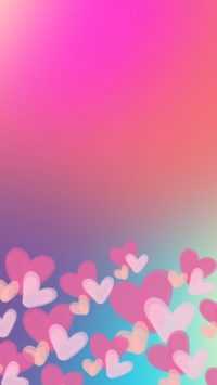 Phone Pink Heart Wallpaper 25