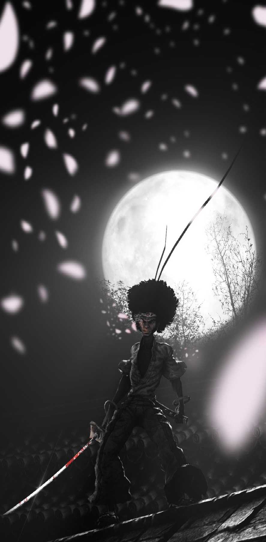 Moon Afro Samurai Wallpaper 1
