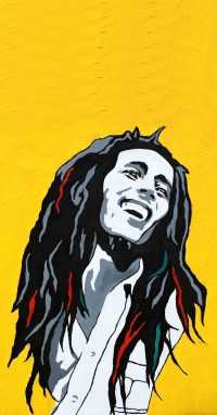 Bob Marley Wallpaper Yellow 18