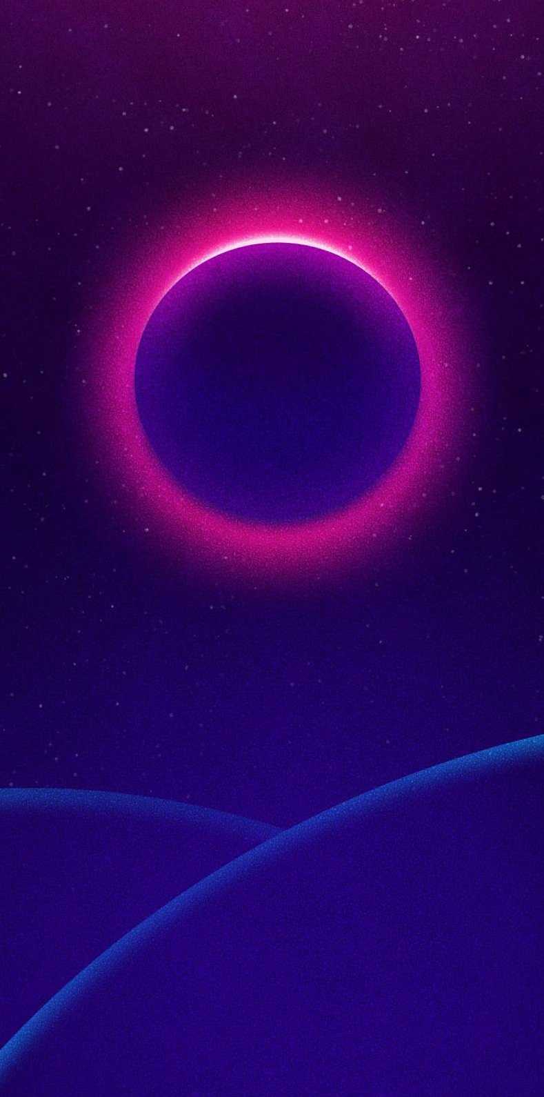 Solar Eclipse iOS 16 Wallpaper 1