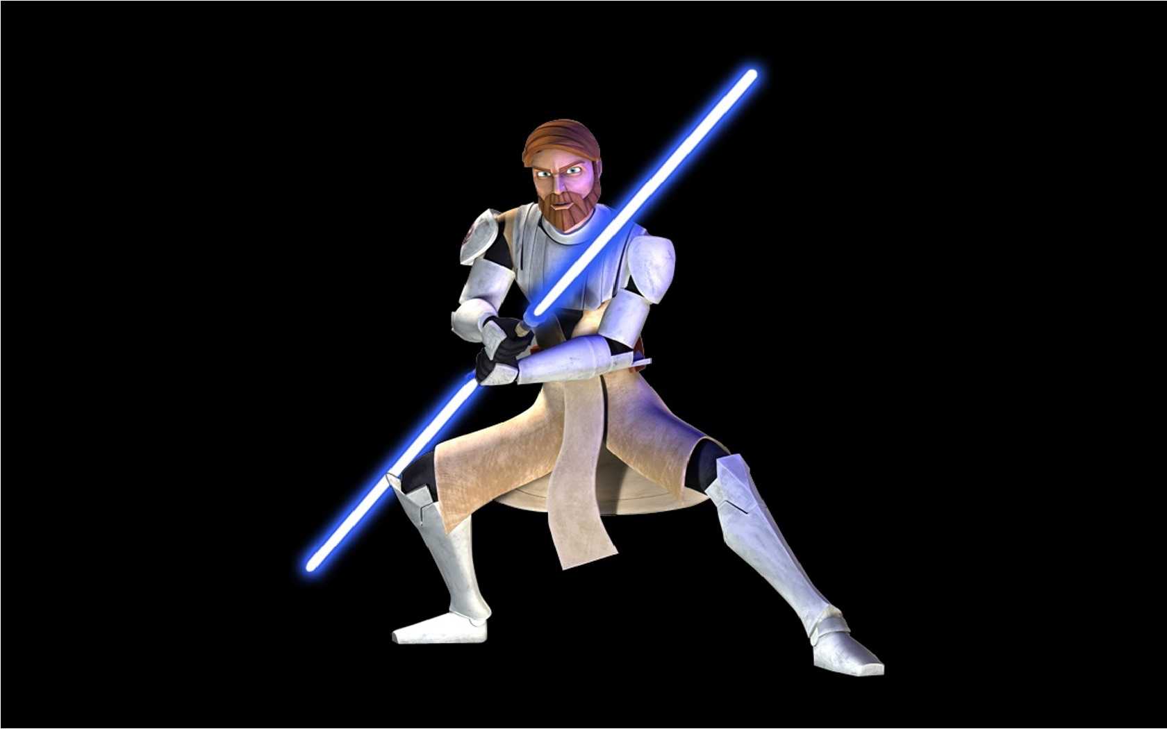Desktop Obi Wan Kenobi Cartoon Wallpaper 1