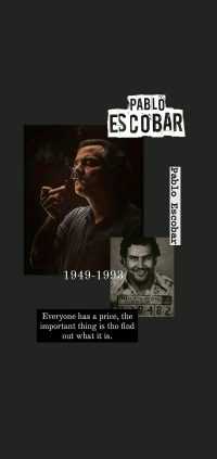 Pablo Escobar Wallpaper Black 3