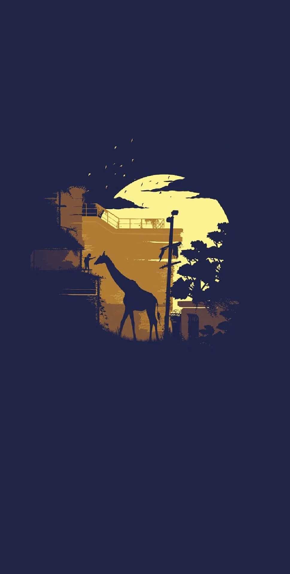 Giraffe Simple Wallpaper 1