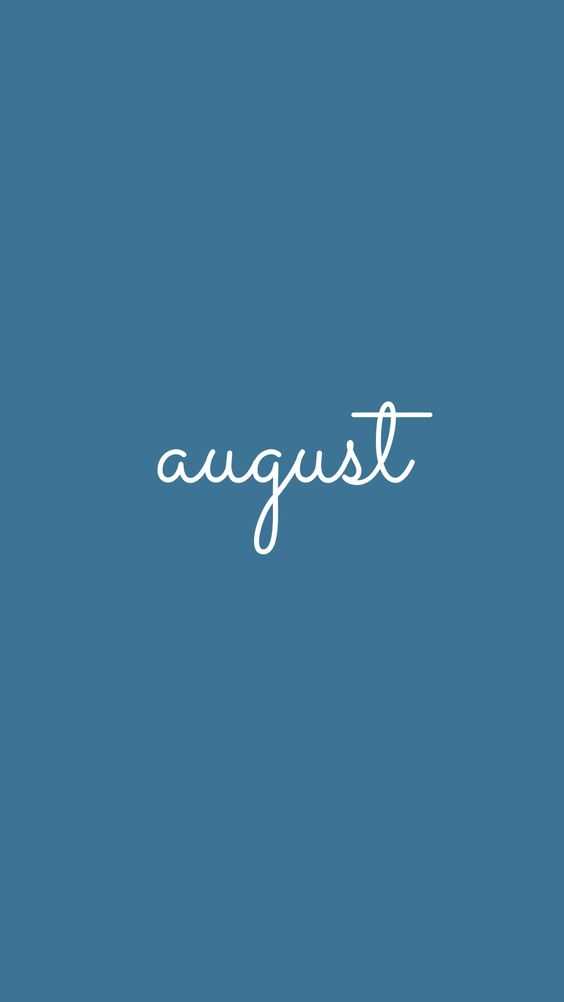 Simple August Wallpaper 1