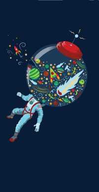 Mobile Gumball Astronaut Wallpaper 4