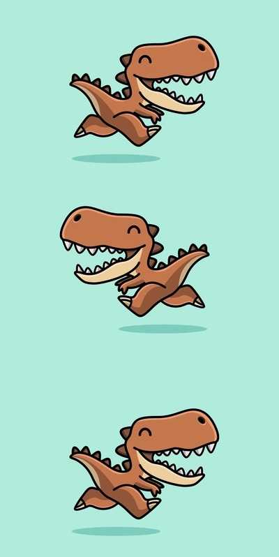 Phone Cute Dinosaur Wallpaper 1