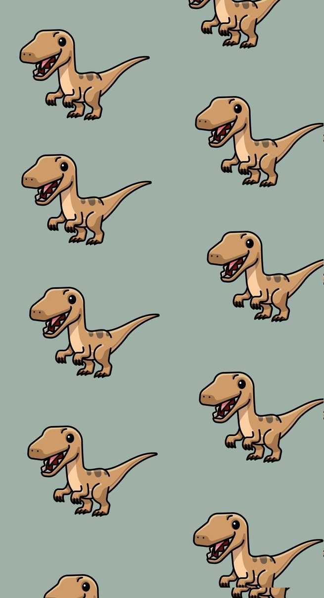 Mobile Cute Dinosaur Wallpaper 1