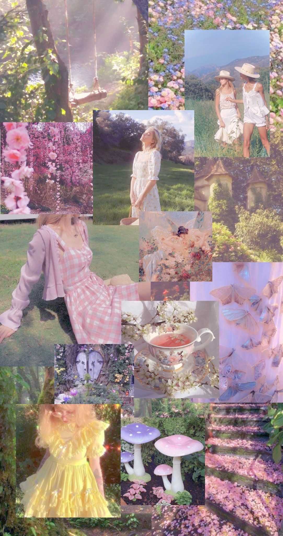 4k Collage Fairycore Wallpaper 1