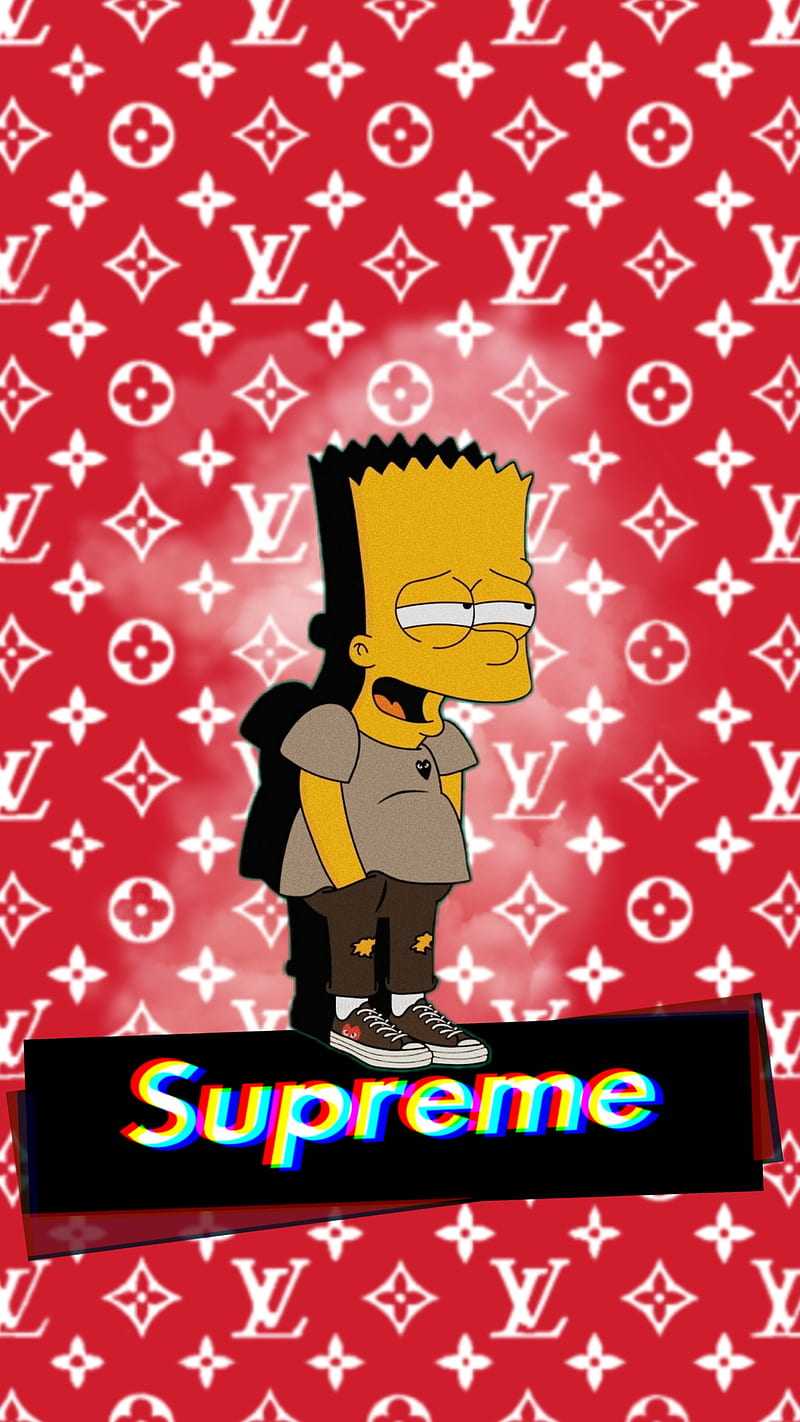 Supreme Bart Simpson Wallpaper 1