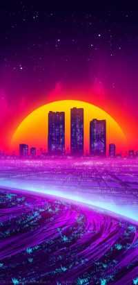 Android Neon City Walpaper 22