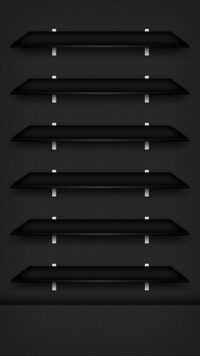 Black Wallpaper With Shelves 11