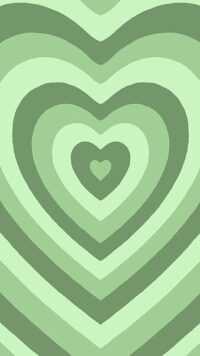 Heart Sage Green Wallpaper 11