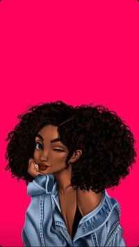Black Girl Cartoon Wallpaper 14
