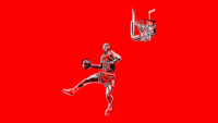 Red Michael Jordan Wallpaper 9