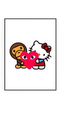 Cdg Heart Sanrio Wallpaper 6