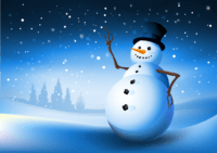 Desktop Snowman Wallpaper 2