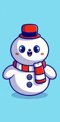Cute Snowman Wallpaper 13