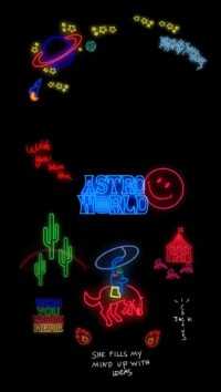 Neon Astroworld Wallpaper 3